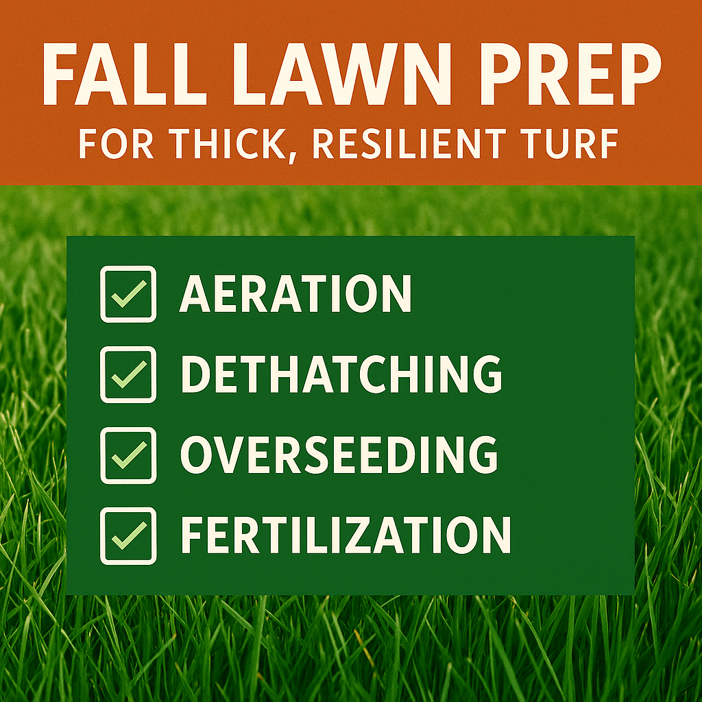 Seattle fall lawn prep - Aerating Thatching Co