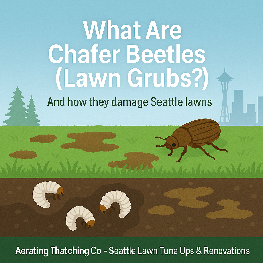 Chafer Beetle Lawn Damage in Seattle Lawn Grubs Explained & Repair Options