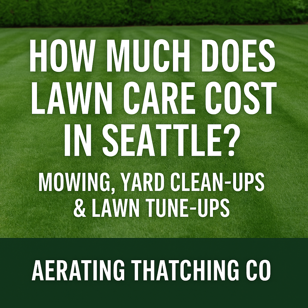 How Much Does Lawn Care Cost in Seattle Mowing, Yard Clean-Ups & Lawn Tune-Ups