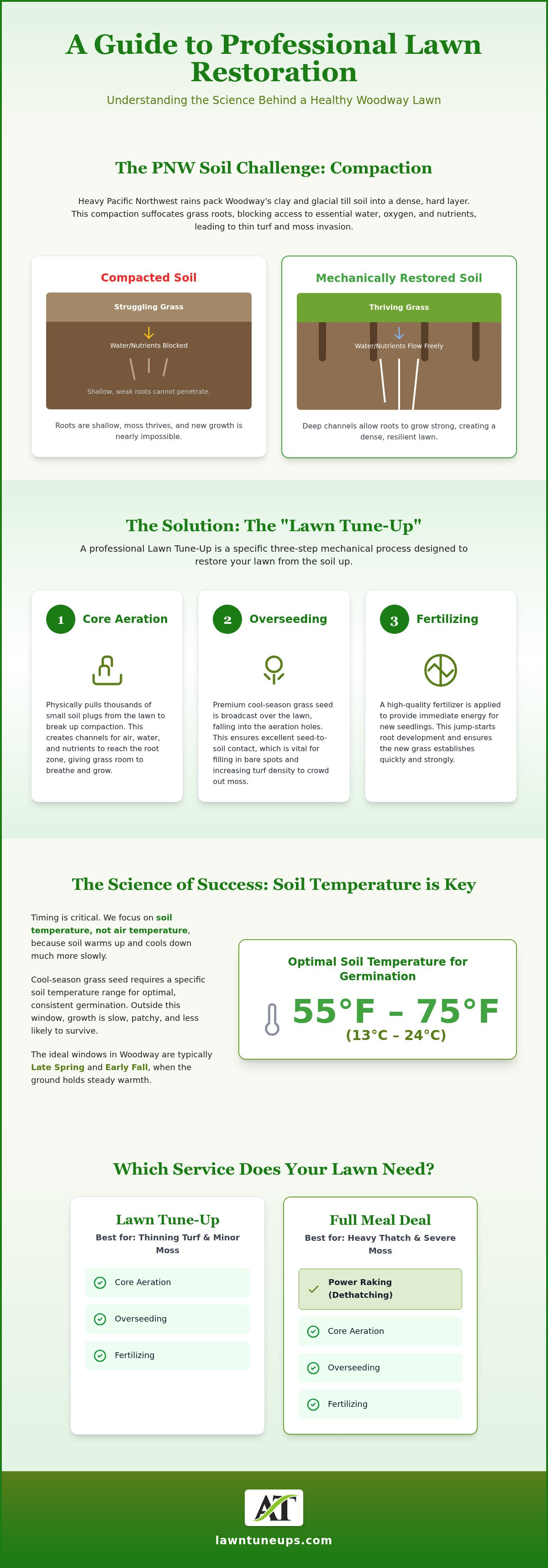 Lawn Tune Up Woodway: The Professional Guide to Thicker Turf