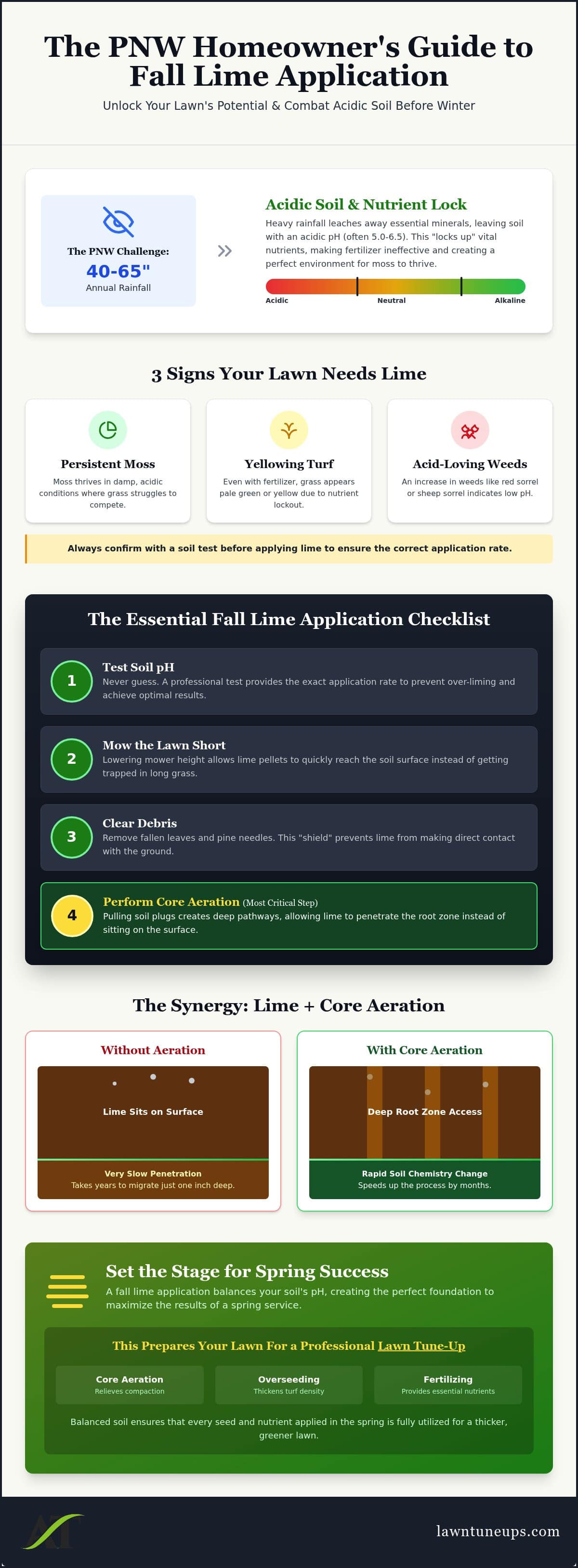 Fall Lime Application Checklist: Preparing Your PNW Lawn for 2026