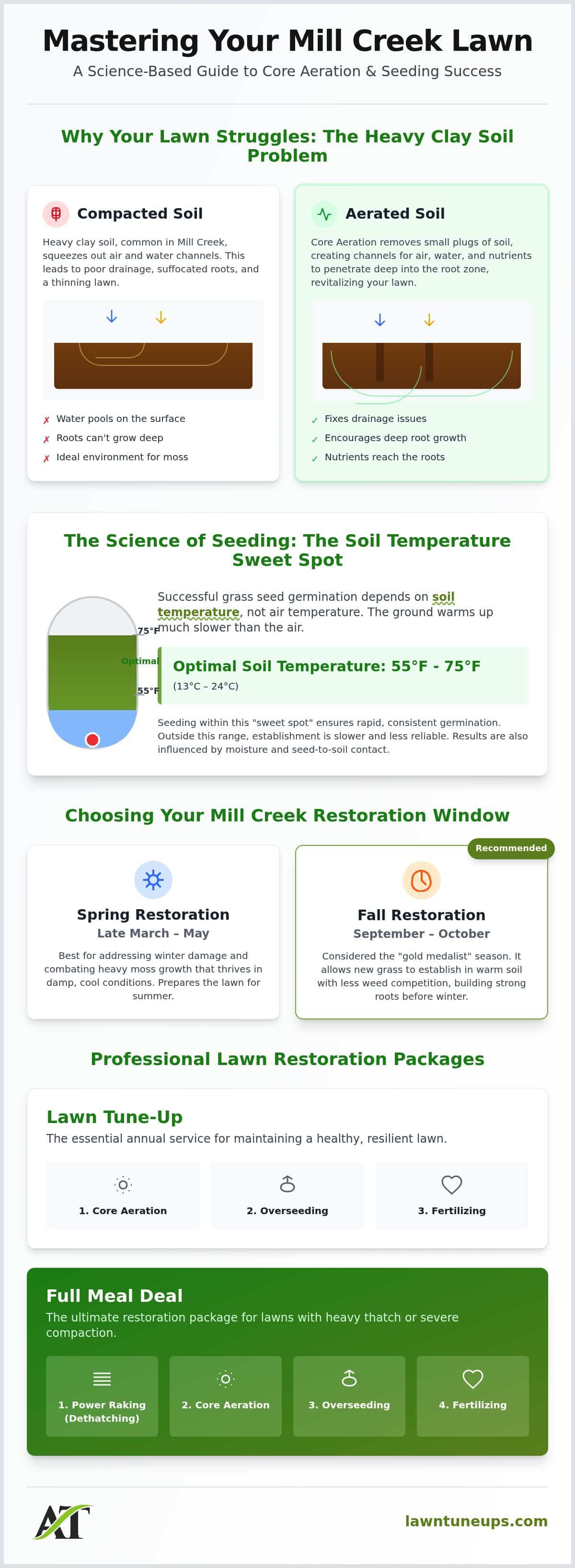 When to Aerate Lawn Mill Creek: 2026 Timing Guide
