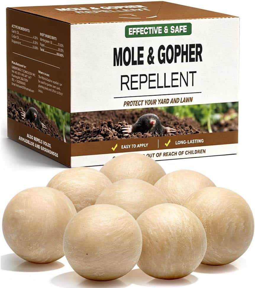 LEBMP Mole / Gopher Repellent, 8-Pack
