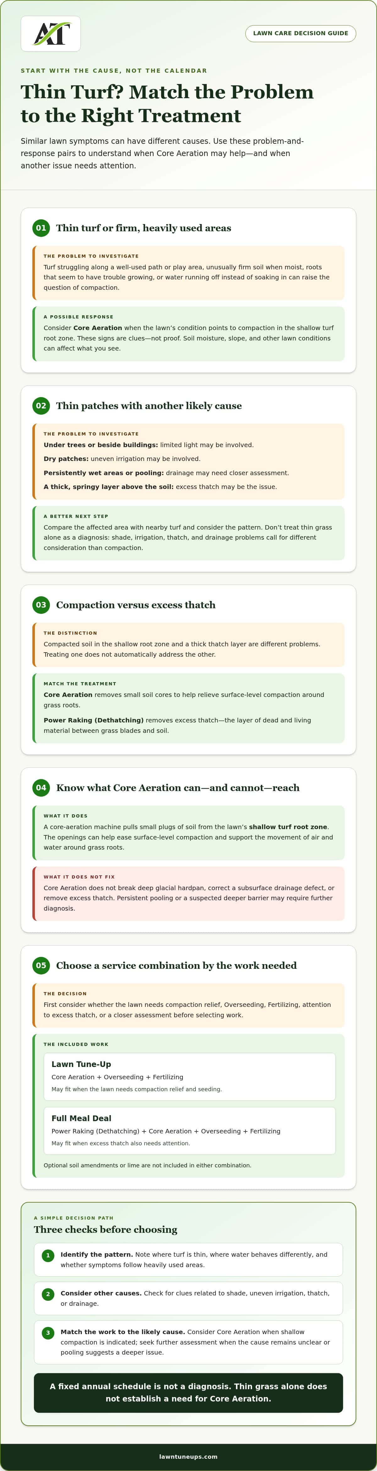 Core Aeration in Snohomish: How to Tell If Your Lawn Needs It
