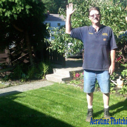 Aerating Thatching Company Owner Stewart Armour